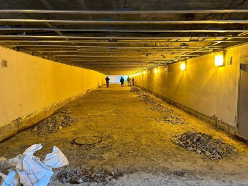 В Казани начали ремонтировать подземный переход на Саид-Галеева