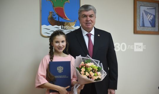 Путин поблагодарил юную челнинку