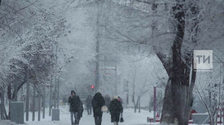 В Татарстане вновь ожидается до −23 градусов